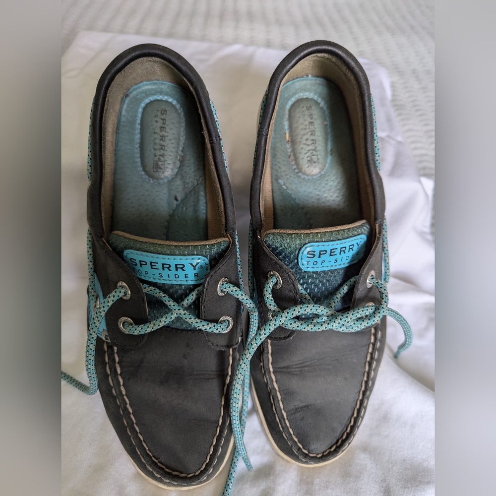 SPERRY Topsiders navy blue size 8